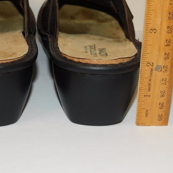 Naot Slip On Leather Mules Size 39 (US Size 8) Clog Comfort Shoes - Picture 9 of 13